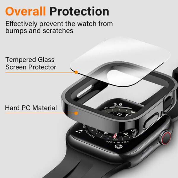 41mm Shockproof Cover Case with Tempered Glass Screen Protector For Apple Watch Series - Image 5
