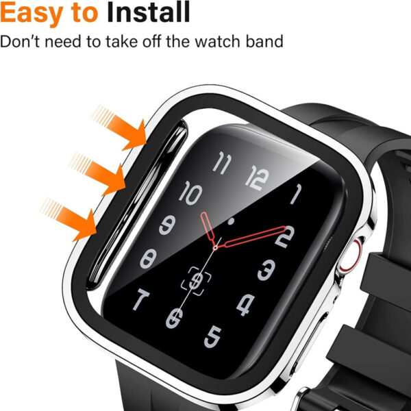 41mm Shockproof Cover Case with Tempered Glass Screen Protector For Apple Watch Series - Image 6
