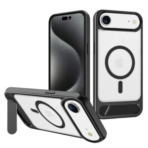 For Apple iPhone 17 Air Case Kickstand Shockproof Clear Hard Back Cover 6.6-inch HDL143