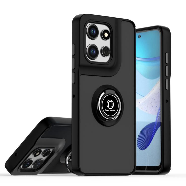 Ring Stand Case for Moto G 5G 2025 Magnetic 360 Rotate Support Car Mount Skin